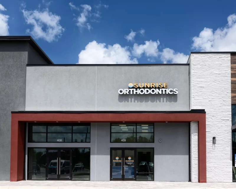 Exterior of the Sunrise Orthodontics office in Ponte Vedra Beach, Florida